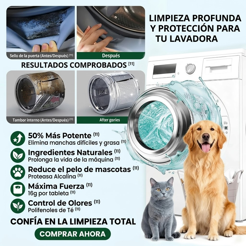limpiador de lavadoras especificos para mascotas